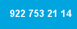 922 753 21 14 922 753 21 14